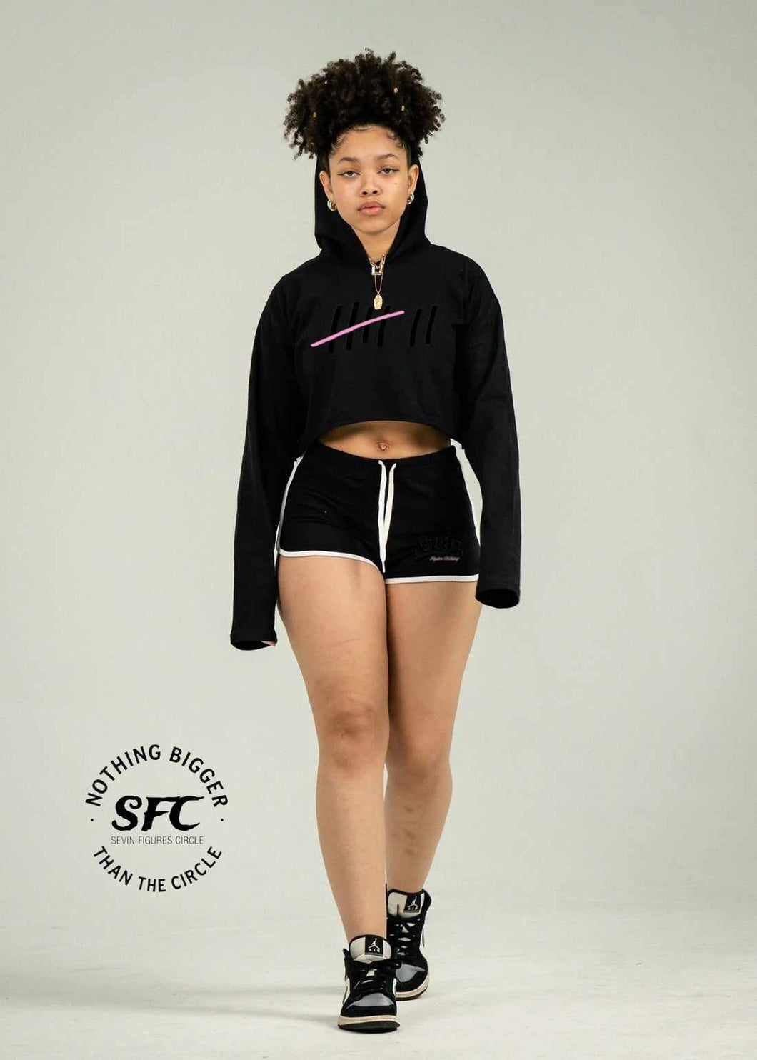 Womens Sevin Strikes Jersey Track Short Set